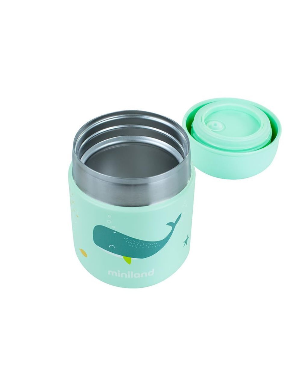 Miniland mini θερμός φαγητού 280ml ocean whale ml89617 - Miniland
