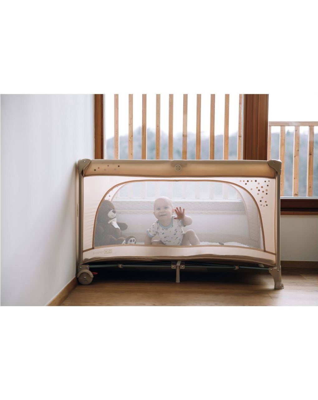 Freeon παρκοκρέβατο nook beige 83044 - Freeon