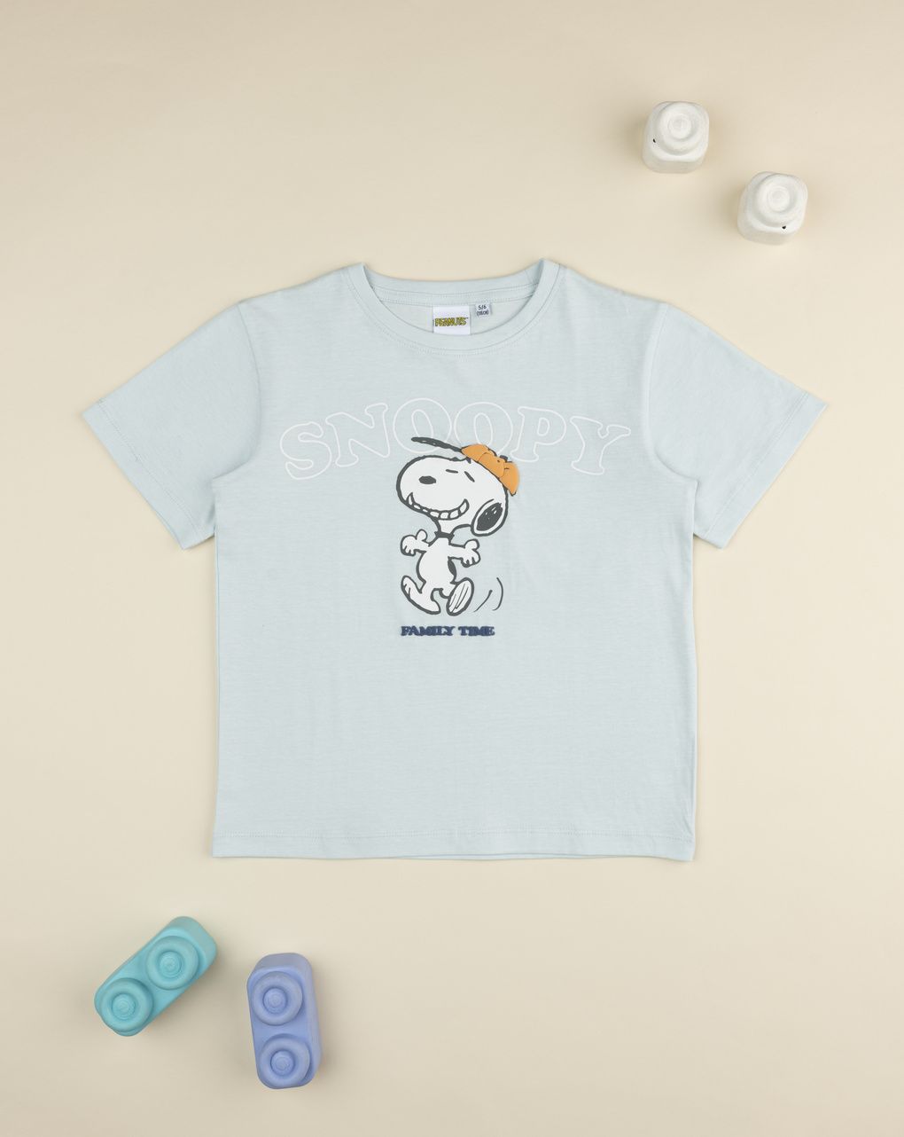 παιδικό t-shirt γαλάζιο snoopy για αγόρι - Prénatal
