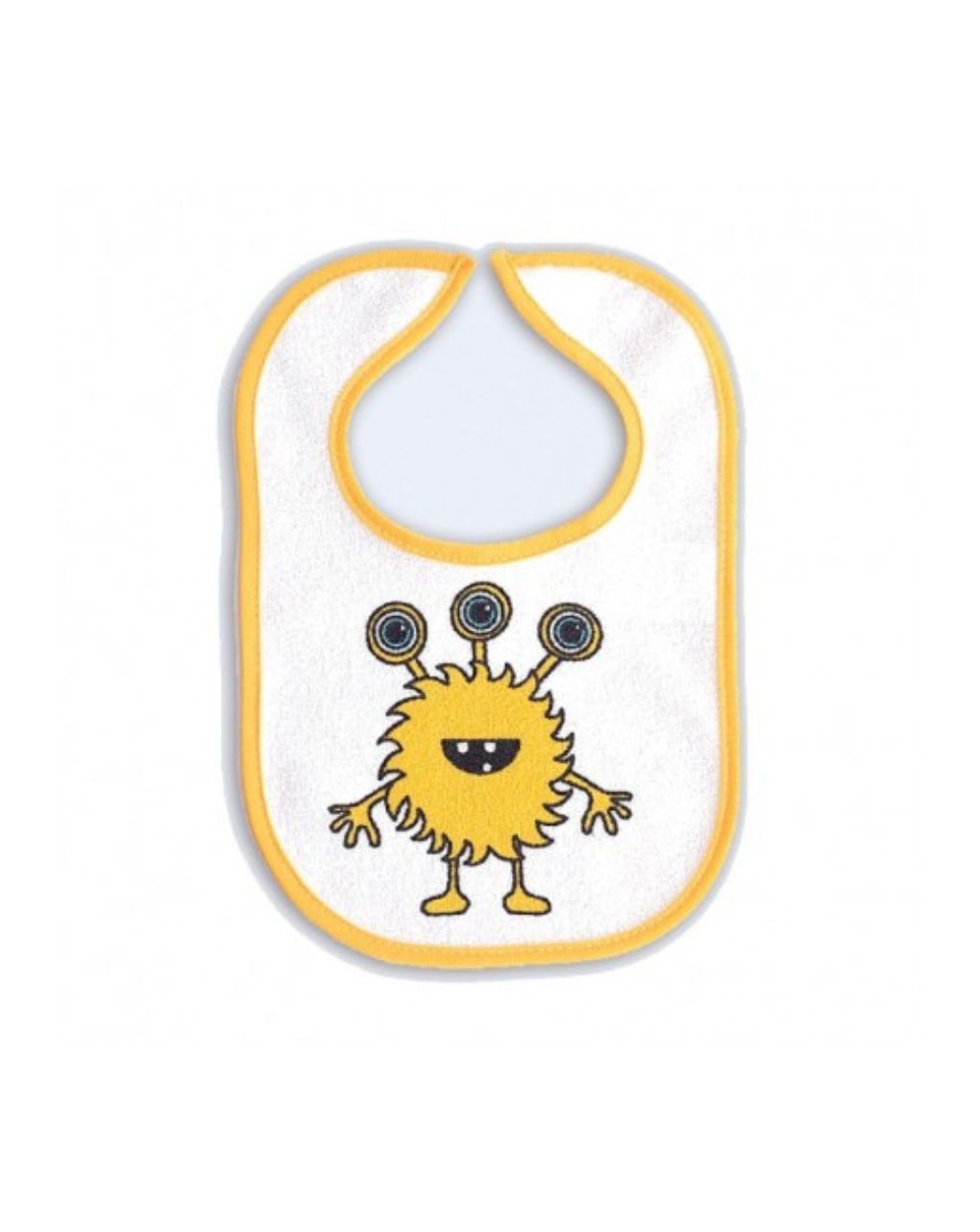 X-treme baby σετ 2 σαλιάρες πετσετέ αδιάβροχες με velcro yellow/blue xt3429a - X-TREME BABY