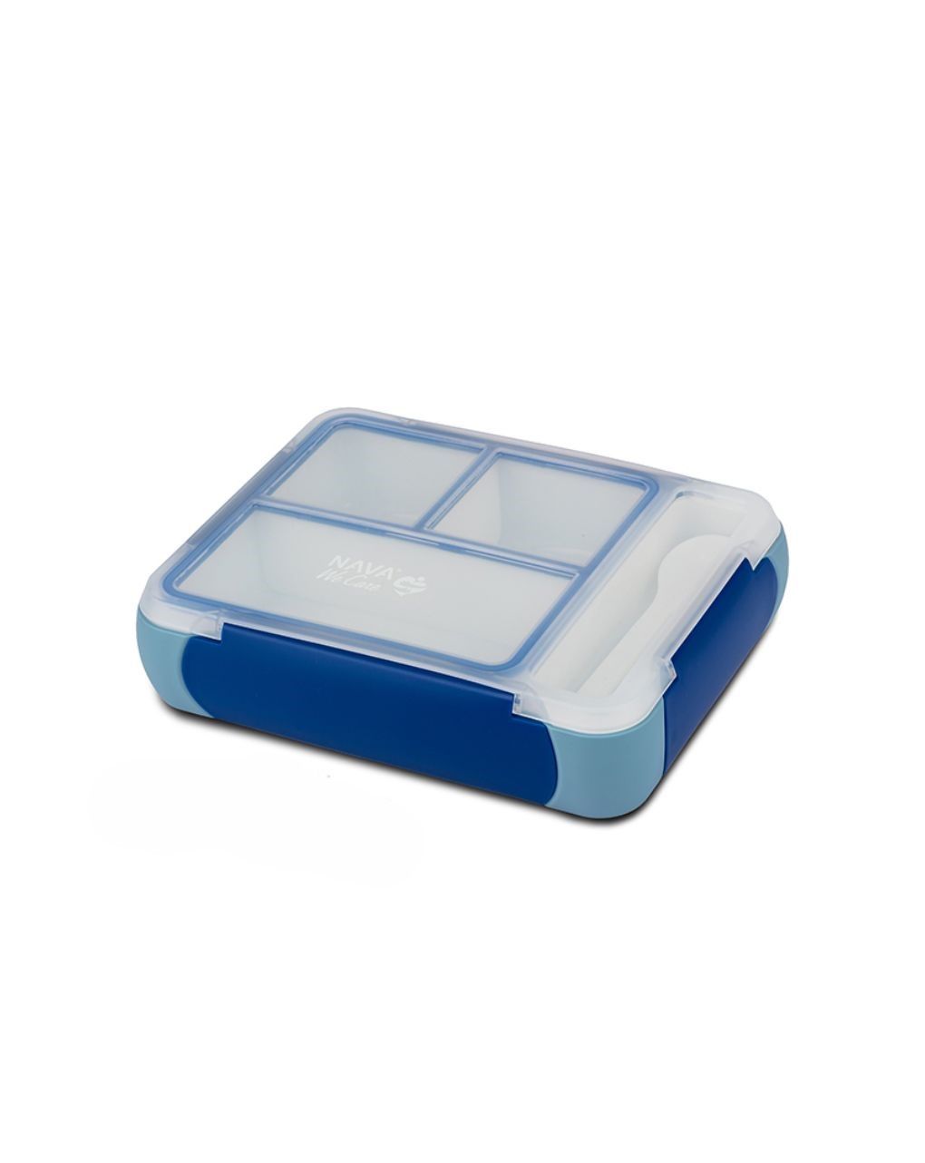 Nava δοχείο φαγητού bento πλαστικό ορθογώνιο "we care" 800ml μπλε 10-262-021 - Nava