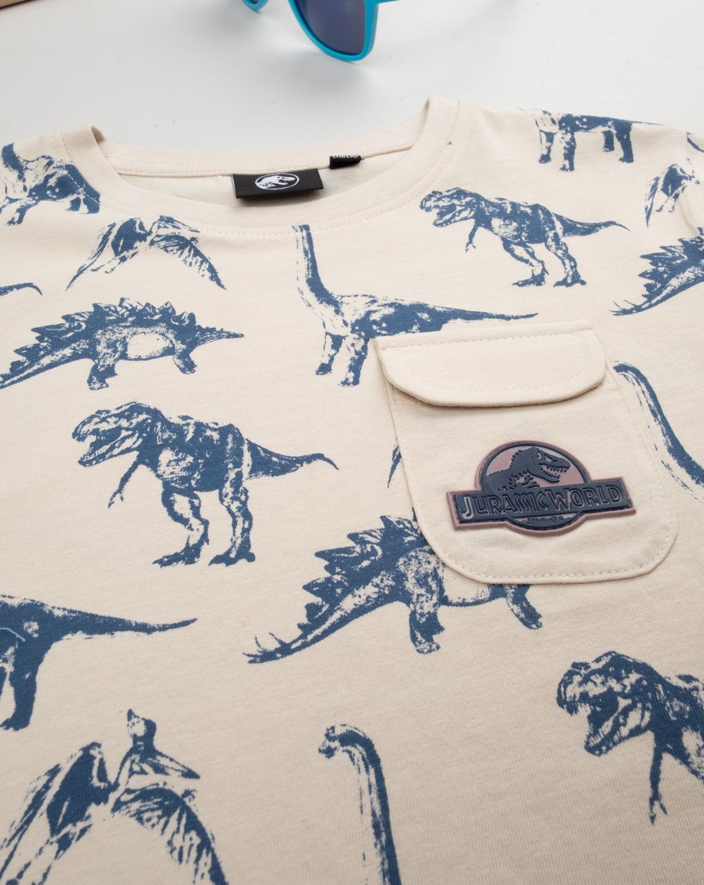 παιδικό t-shirt μπεζ jurassic world για αγόρι - Prénatal