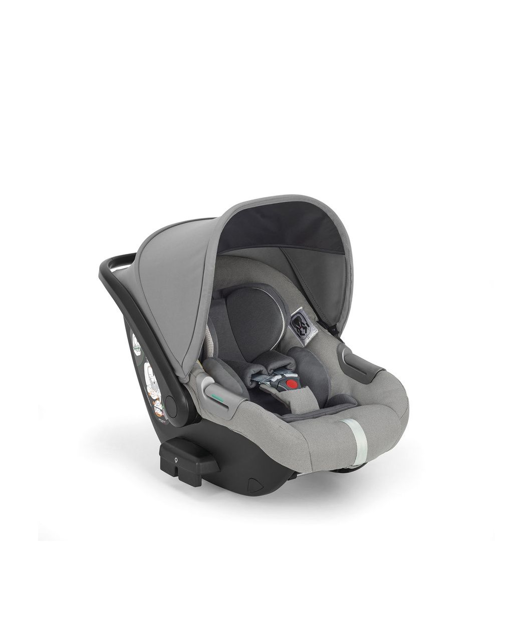 Inglesina καρότσι aptica quattro system with darwin infant satin grey με σκελετό litio black - Inglesina