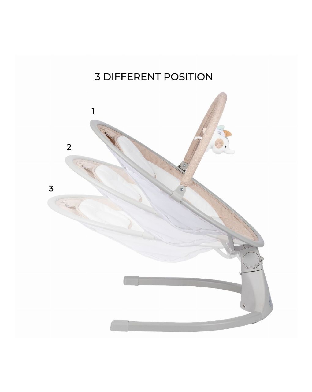 Freeon ηλεκτρικό ρηλάξ elite swing με μουσική beige 84904 - Freeon