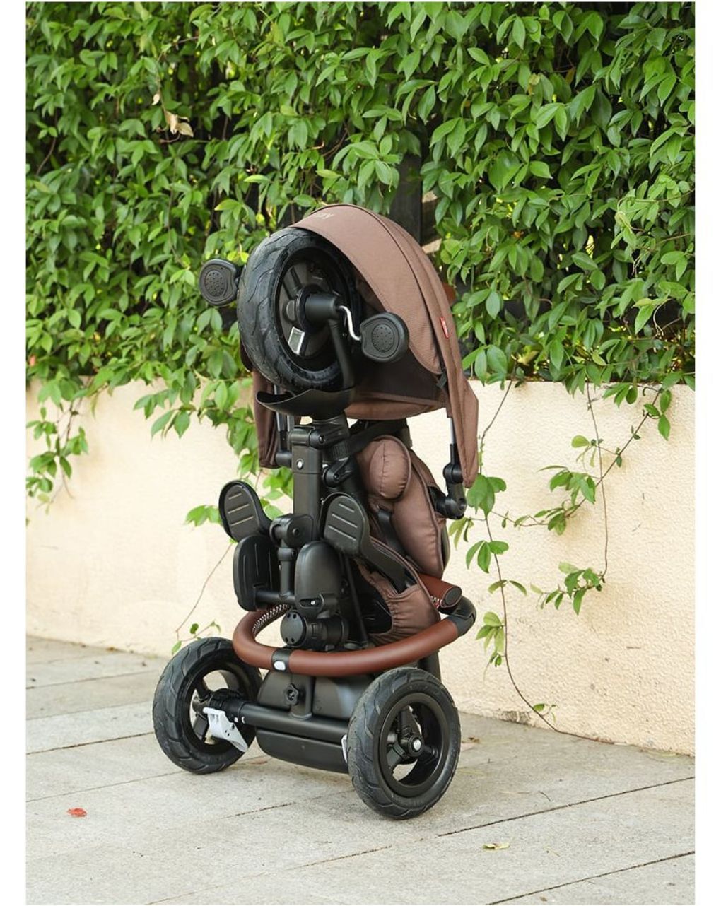 Qplay ποδήλατο τρίκυκλο rito deluxe air gel wheels brown 01-1212068-04 - QPLAY