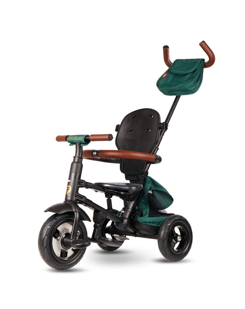 Qplay ποδήλατο τρίκυκλο rito deluxe air gel wheels brown 01-1212068-04 - QPLAY