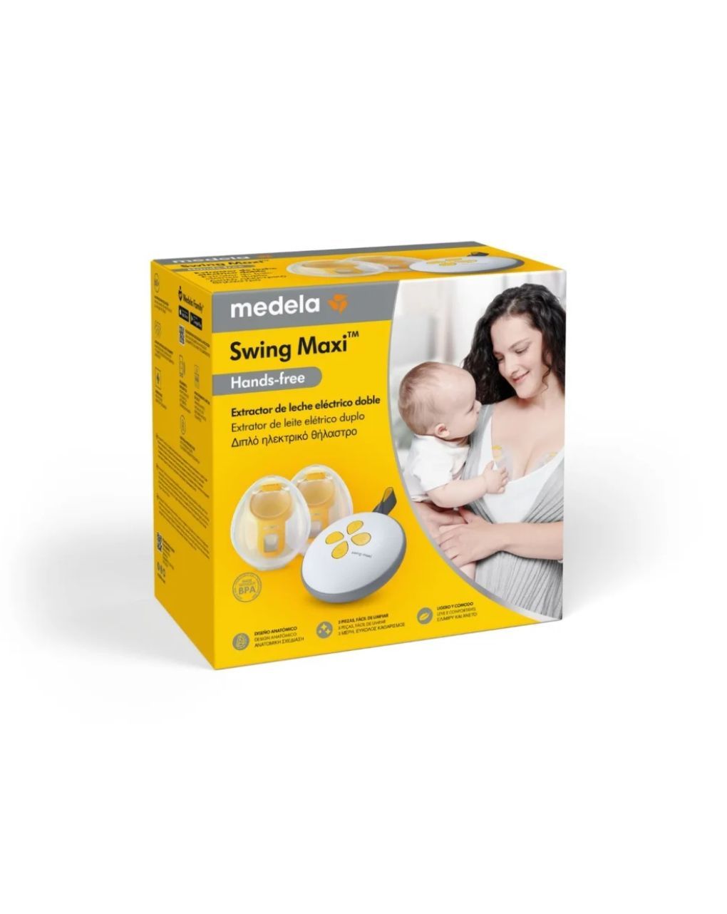 Medela swing maxi™ διπλό επαναφορτιζόμενο ηλεκτρικό θήλαστρο διπλής φάσης hands-free 2-phase expression® - Medela