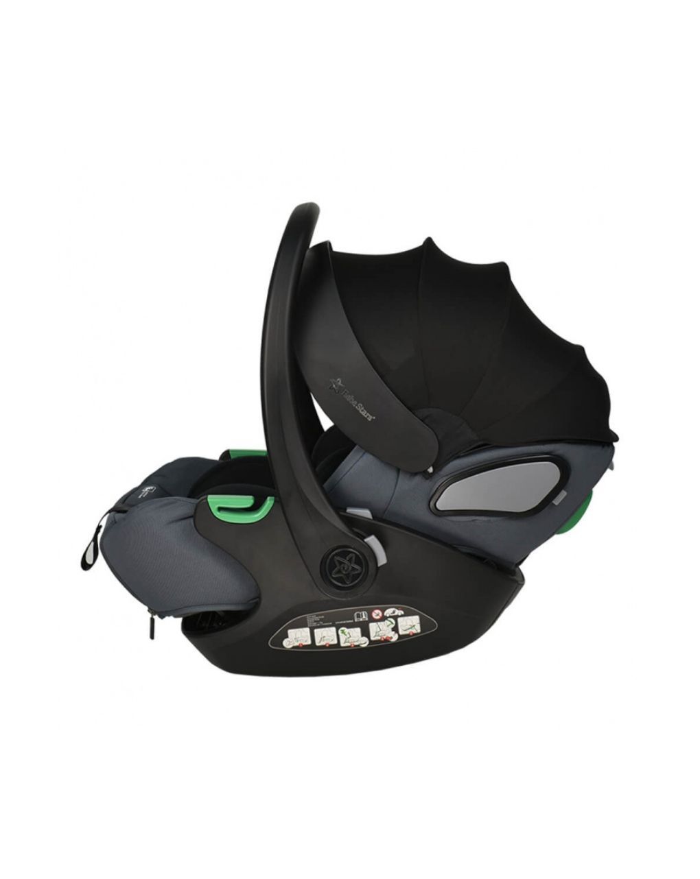 Bebe stars κάθισμα αυτοκινήτου baby i-size (40-87cm) grey 004-188 - Bebe Stars