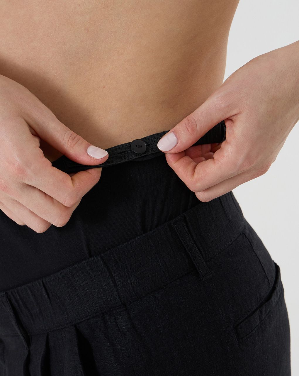 γυναικείο σορτσάκι εγκυμοσύνης λινό μαύρο - Prénatal