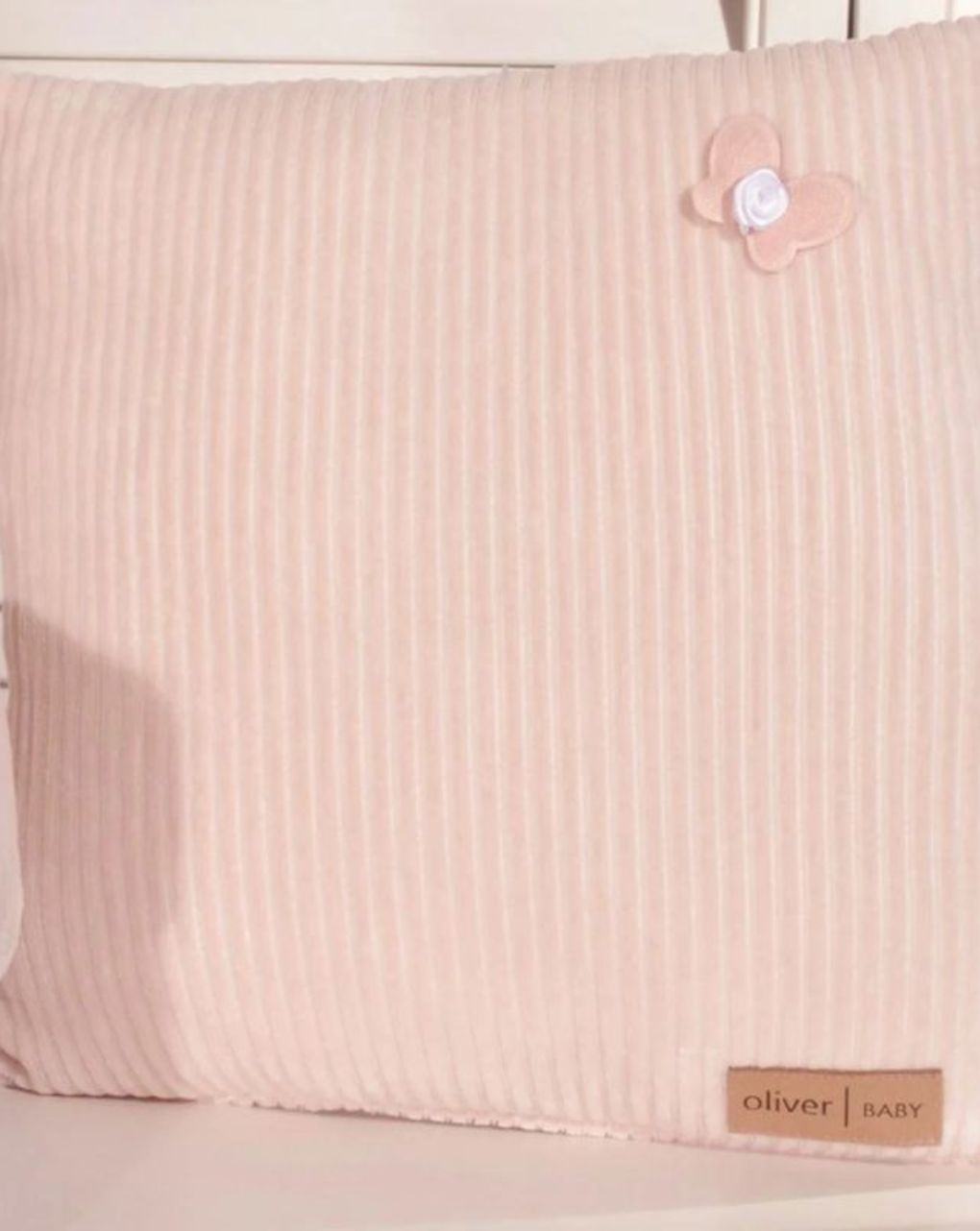 Baby oliver διακοσμητικό μαξιλάρι σχέδιο 412 ροζ κοτλέ 46-6710/412