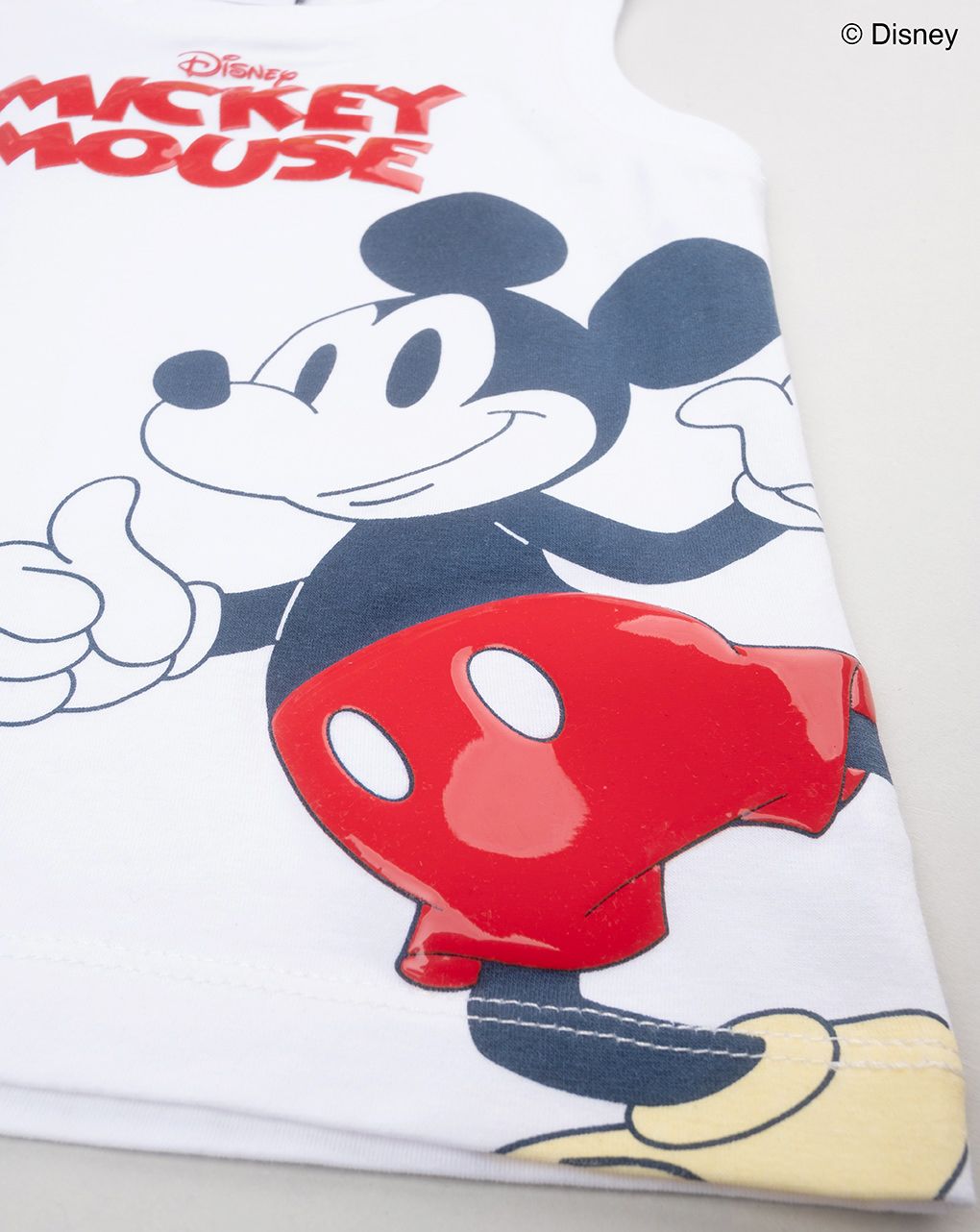 βρεφική αμάνικη μπλούζα λευκή mickey για αγόρι - Prénatal