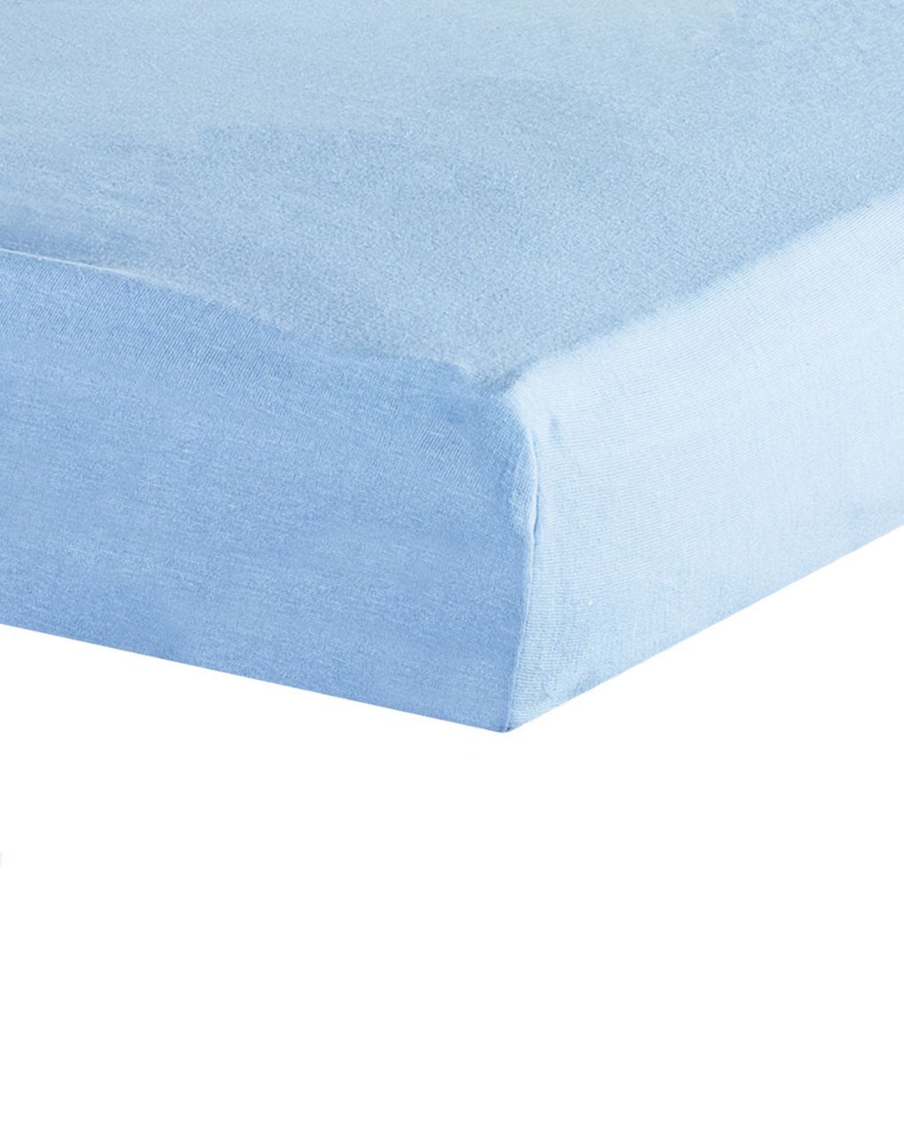 Trois kilos sept κατωσέντονο με λάστιχο jersey γαλάζιο 100% βαμβάκι 70x140  55-8161002 - TROIS KILOS SEPT