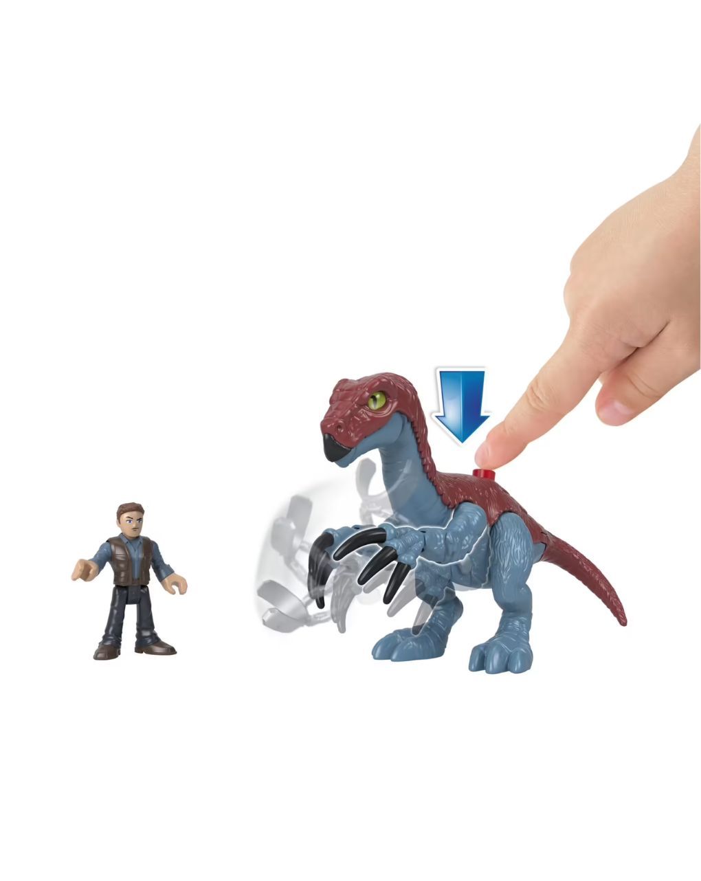 Mattel imaginext jurassic world 3 δεινόσαυρος και φιγούρα gvv65 - Jurassic World