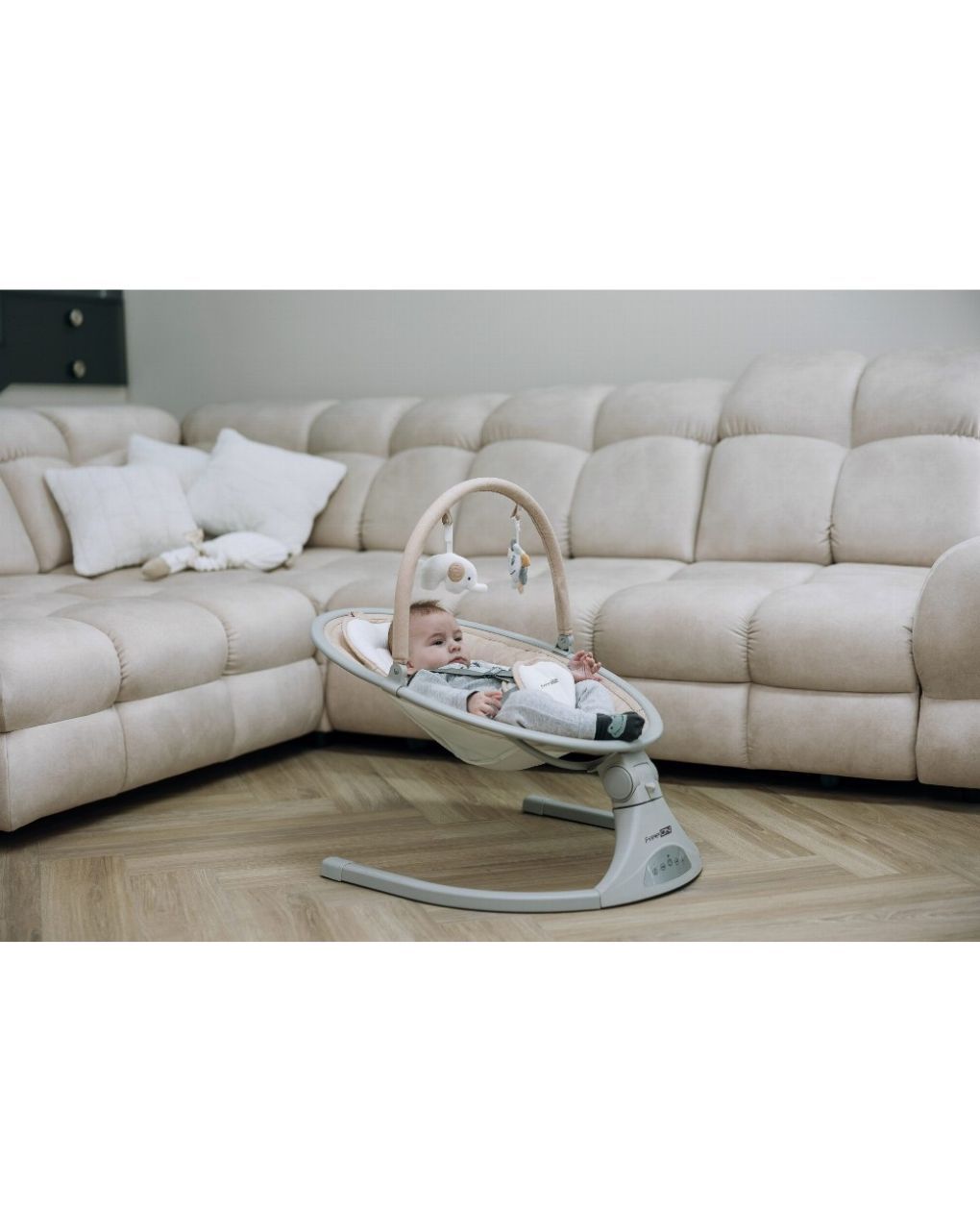 Freeon ηλεκτρικό ρηλάξ elite swing με μουσική beige 84904 - Freeon