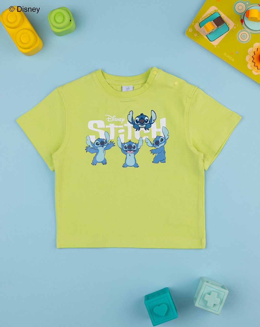 βρεφικό t-shirt λαχανί stitch για αγόρι