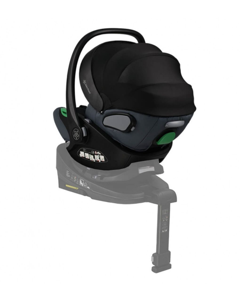 Bebe stars κάθισμα αυτοκινήτου baby i-size (40-87cm) grey 004-188 - Bebe Stars