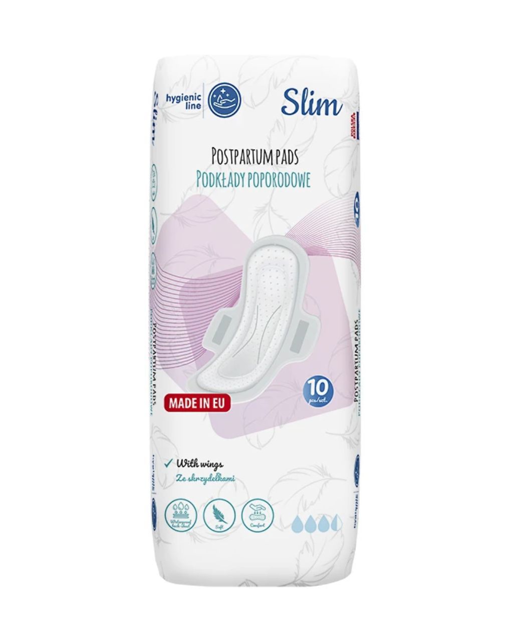 Akuku σερβιέτες λοχείας slim με φτερά 10τμχ a0069