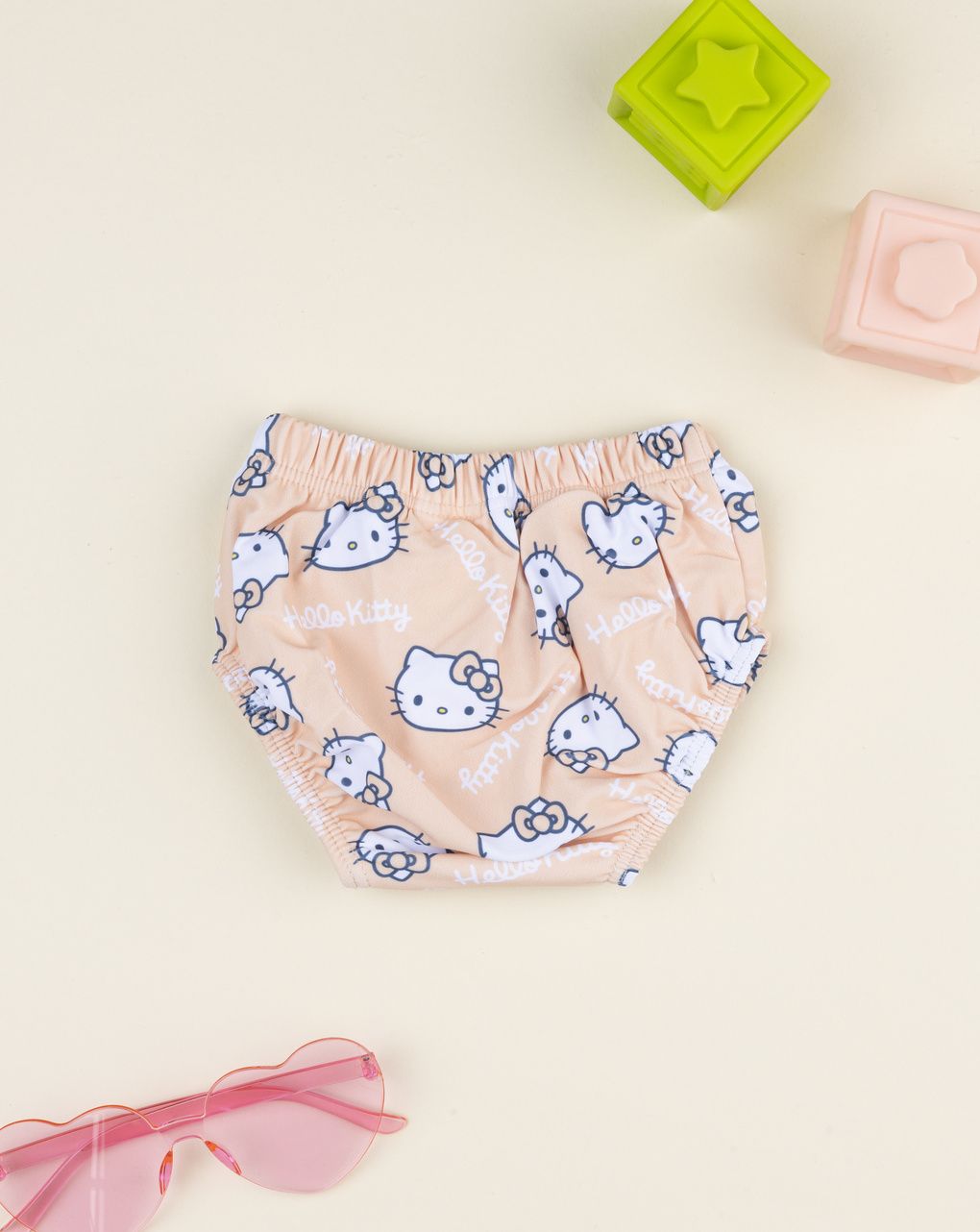 βρεφικό μαγιό πάνα πορτοκαλί hello kitty για κορίτσι