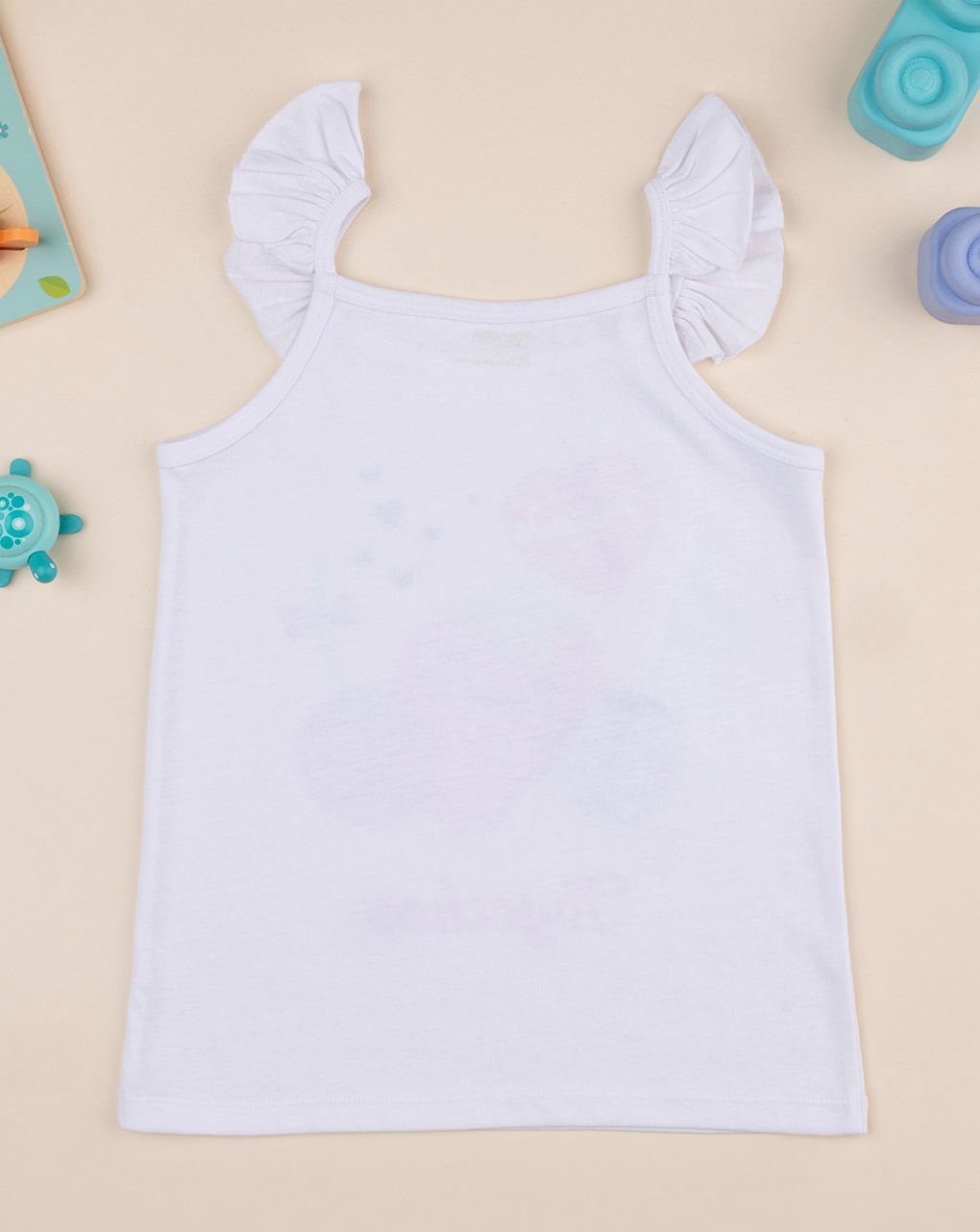 παιδική αμάνικη μπλούζα λευκή together για κορίτσι - Prénatal