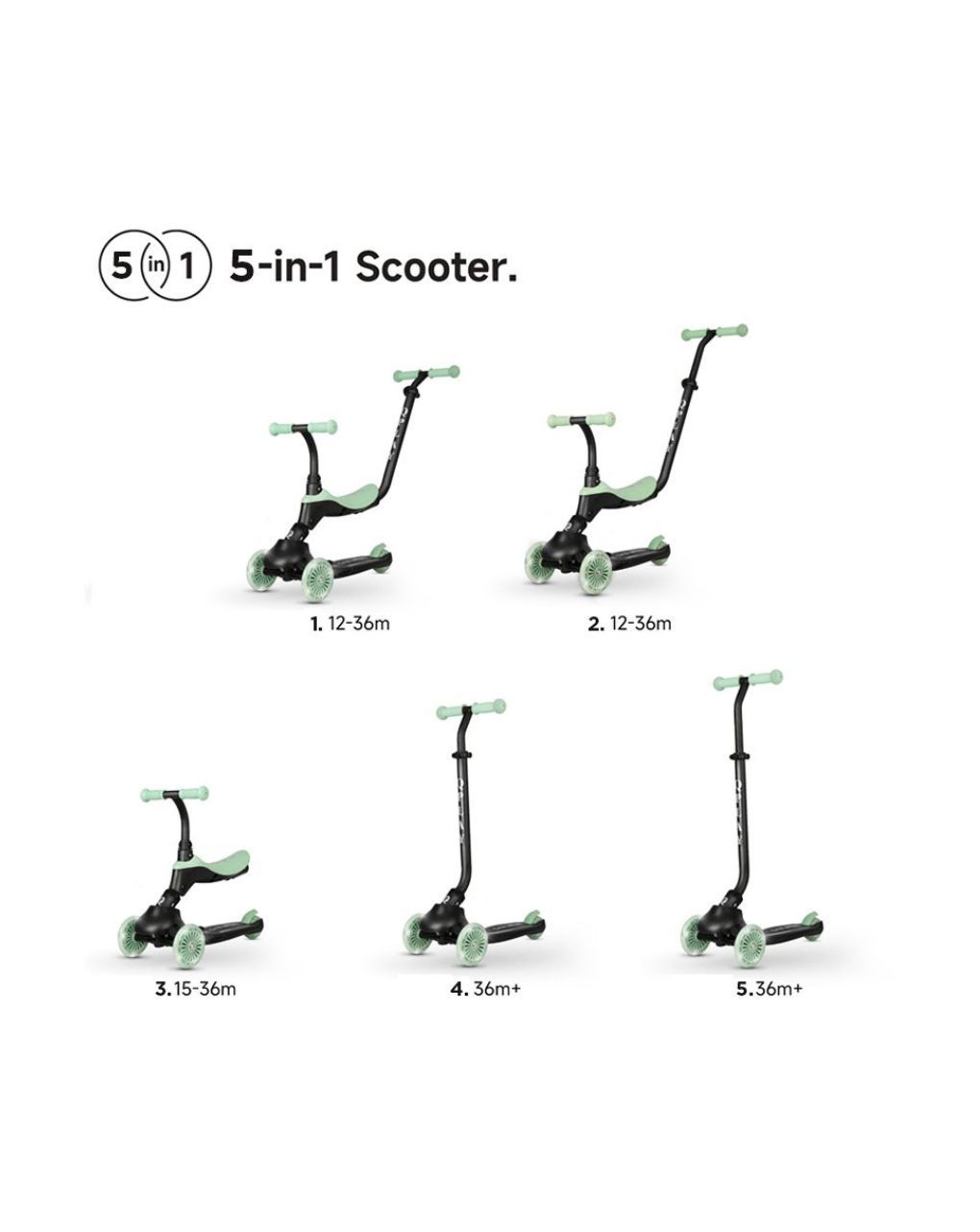 Qplay sema evo 5in1 scooter πατίνι violet 01-1212076-05 - QPLAY