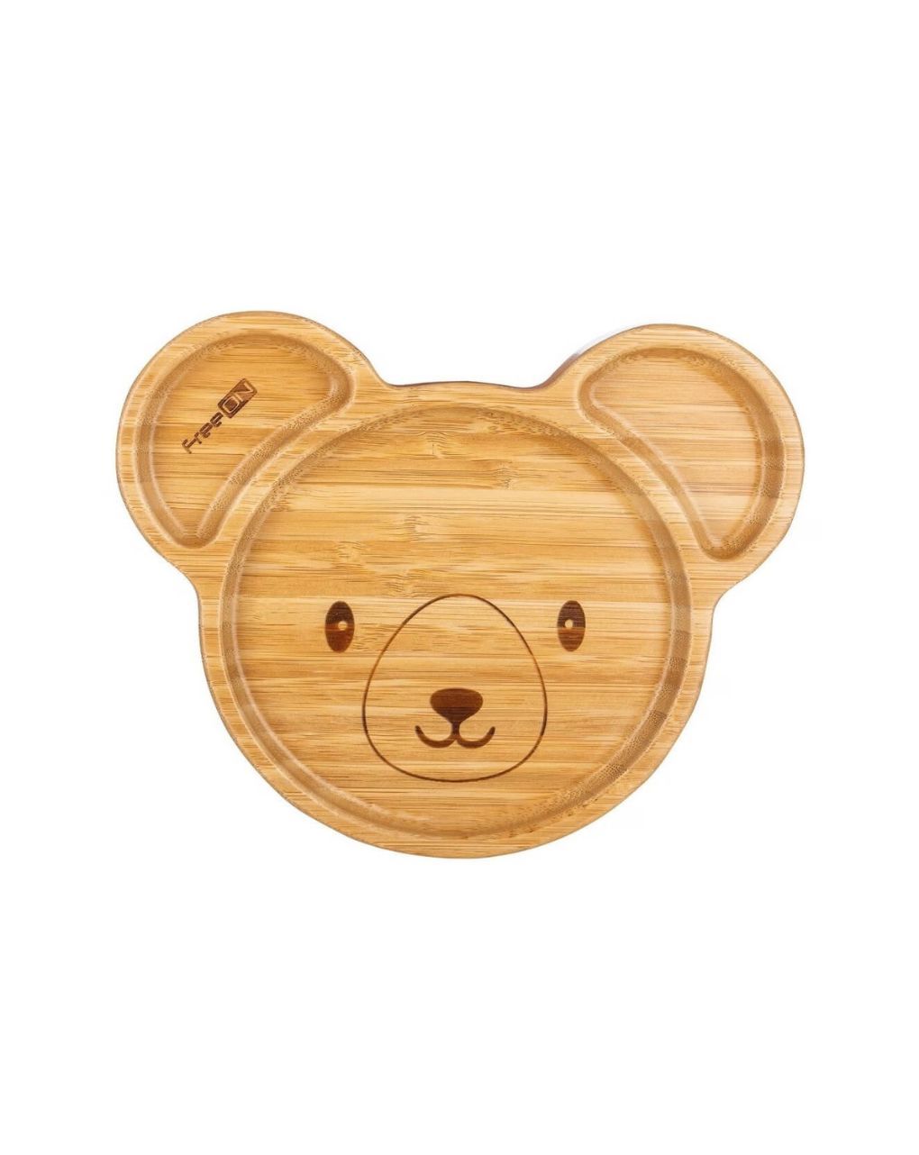 Freeon πιάτο bamboo με χωρίσματα και αντιολισθητική βεντούζα koala 46422