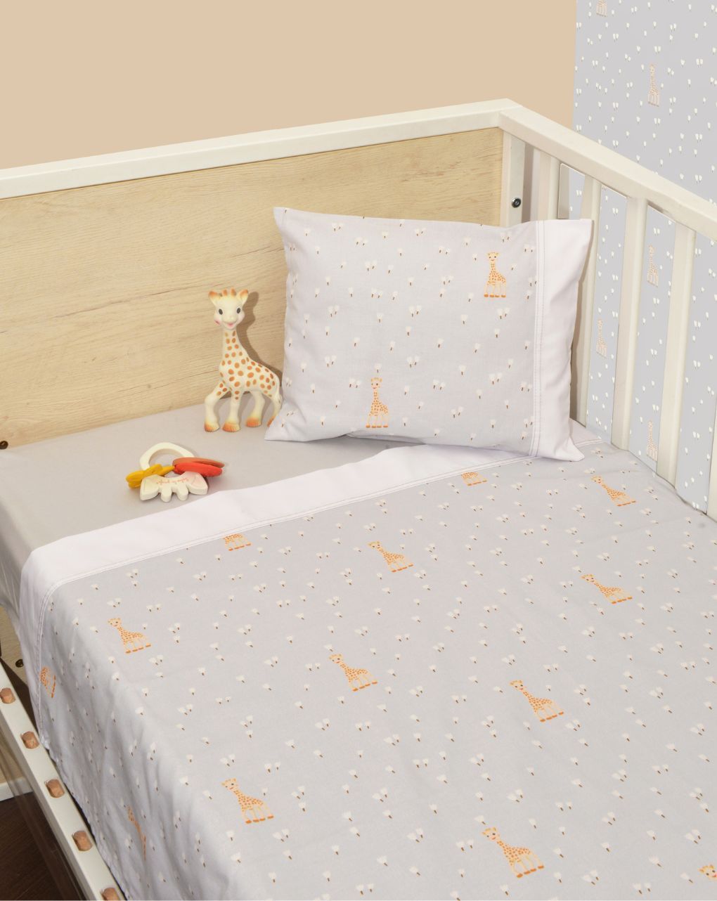 Sophie la girafe σεντόνια κούνιας 3 τεμ 110x170 σχέδιο 505 46-6706/505