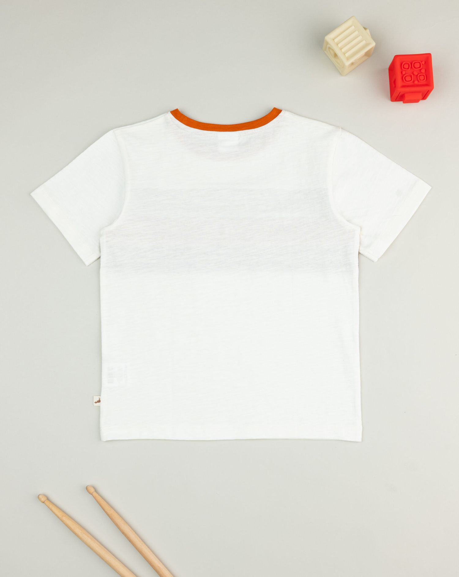 παιδικό t-shirt λευκό ριγέ για αγόρι - Prénatal