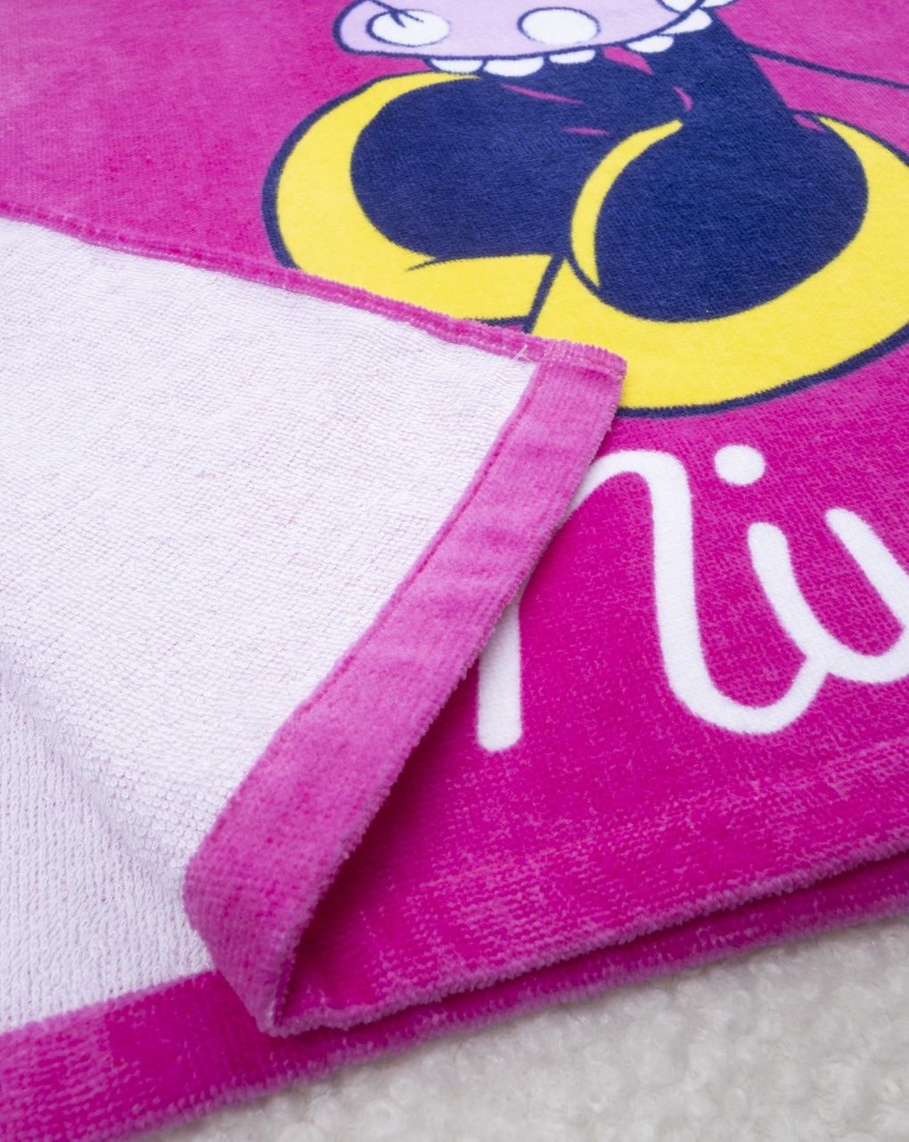 βρεφικό πόντσο θαλάσσης μωβ minnie για κορίτσι - Prénatal