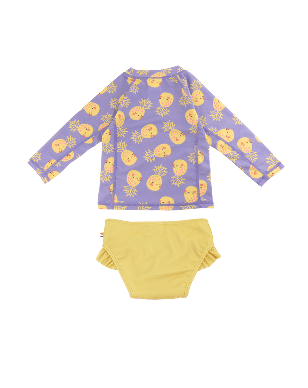 Zoocchini σετ uv μαγιό και μπλούζα pineapple 6 μηνών - 4 ετών zoo16406 - Zoocchini