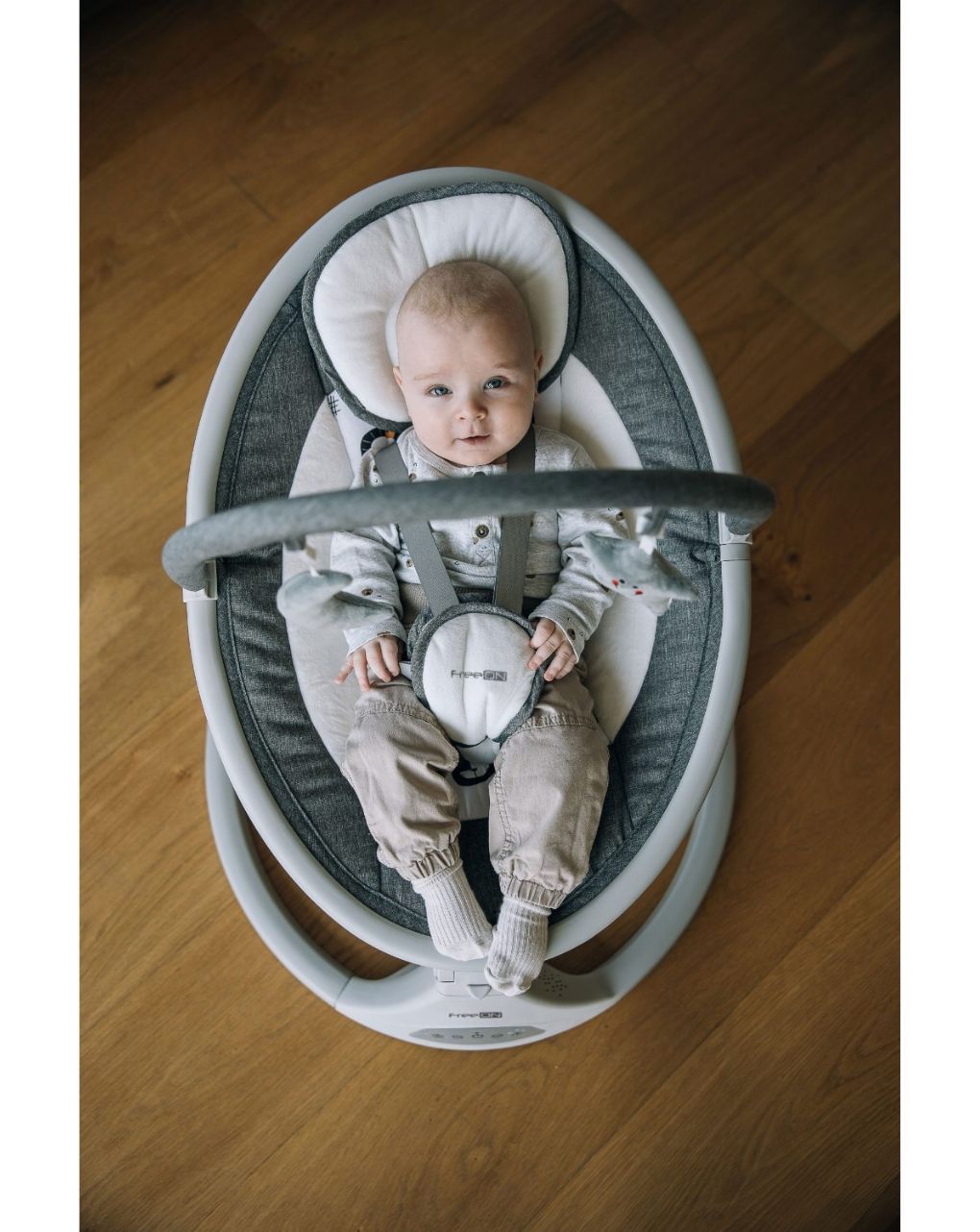 Freeon ηλεκτρικό ρηλάξ elite swing με μουσική grey 84898 - Freeon