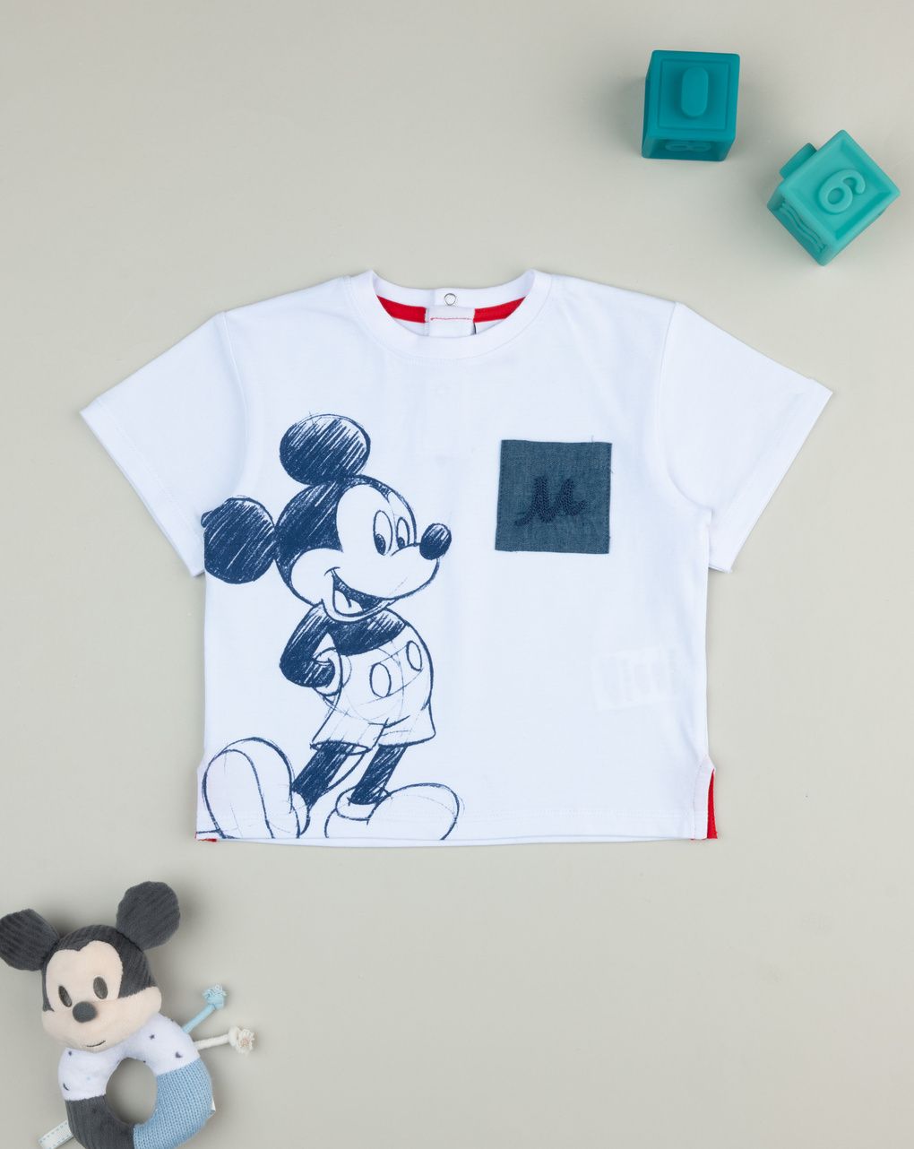 βρεφικό t-shirt λευκό mickey για αγόρι - Prénatal