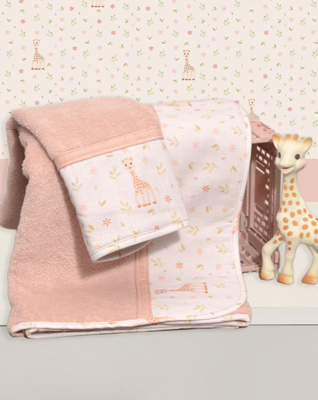 Sophie la girafe σετ πετσέτες 2 τεμ σχέδιο 502 46-6760/502 - SOPHIE LA GIRAFE