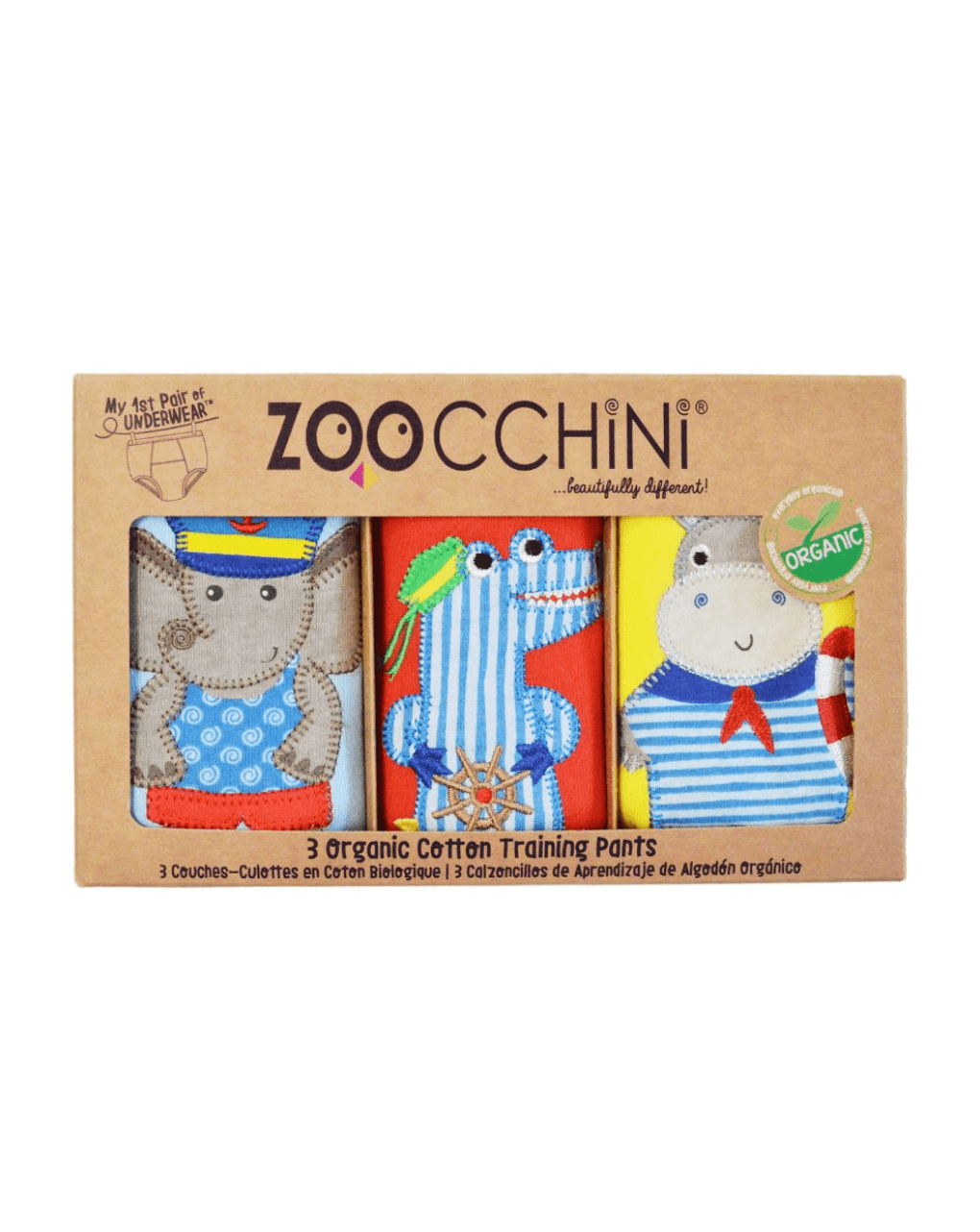 Zoocchini εκπαιδευτικά βρακάκια maritime mates zoo13013 - Zoocchini