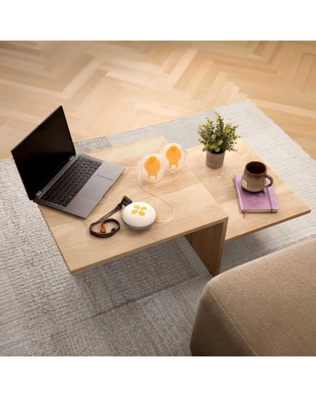 Medela swing maxi™ διπλό επαναφορτιζόμενο ηλεκτρικό θήλαστρο διπλής φάσης hands-free 2-phase expression® - Medela