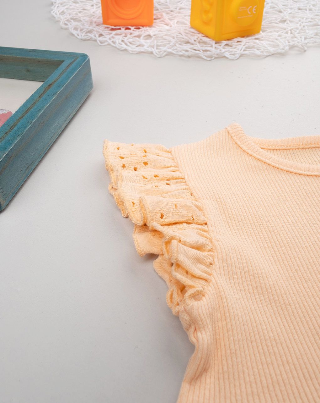 βρεφικό φόρεμα πορτοκαλί sangallo για κορίτσι - Prénatal