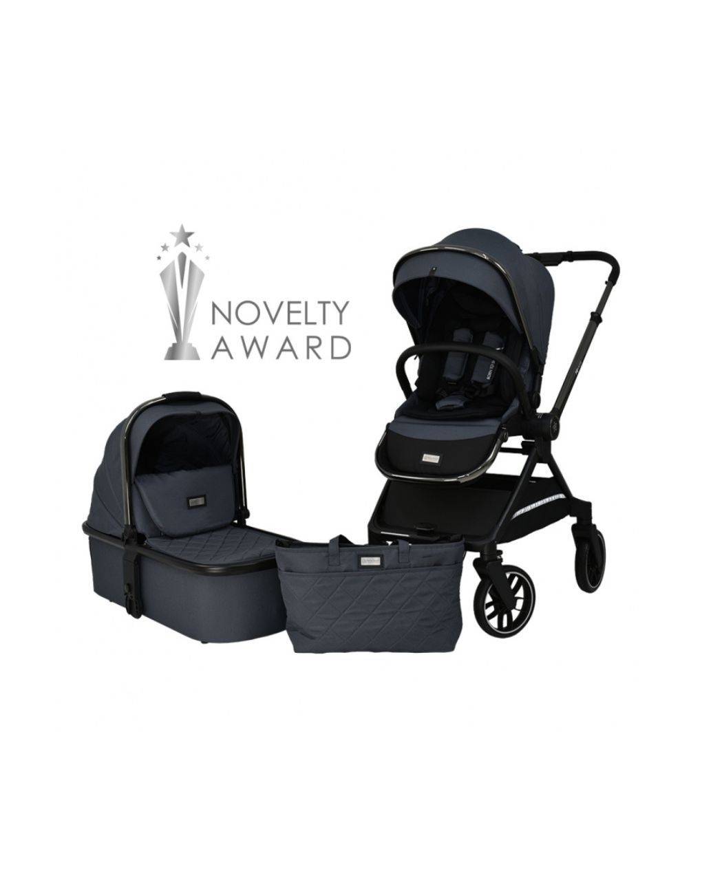 Bebe stars πολυκαρότσι mirage 2σε1 grey 331-188