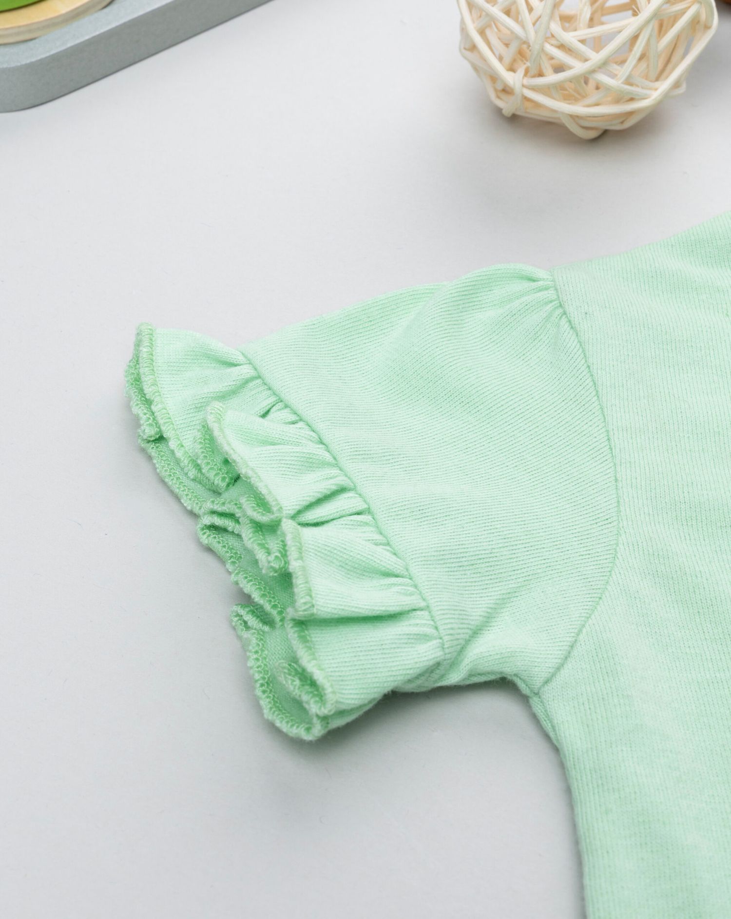 βρεφικό t-shirt πράσινο με φράουλες για κορίτσι - Prénatal