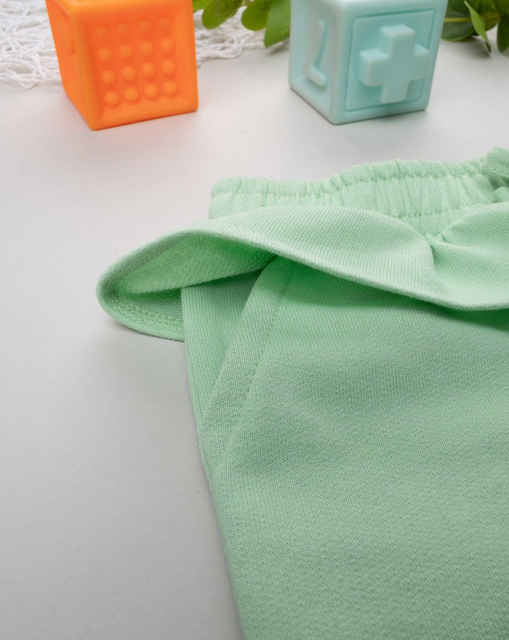 βρεφικό σορτσάκι πράσινο με βολάν για κορίτσι - Prénatal