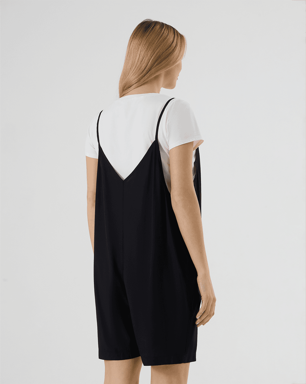 γυναικείο σετ σαλοπέτα μαύρη & t-shirt εγκυμοσύνης/θηλασμού - Prénatal