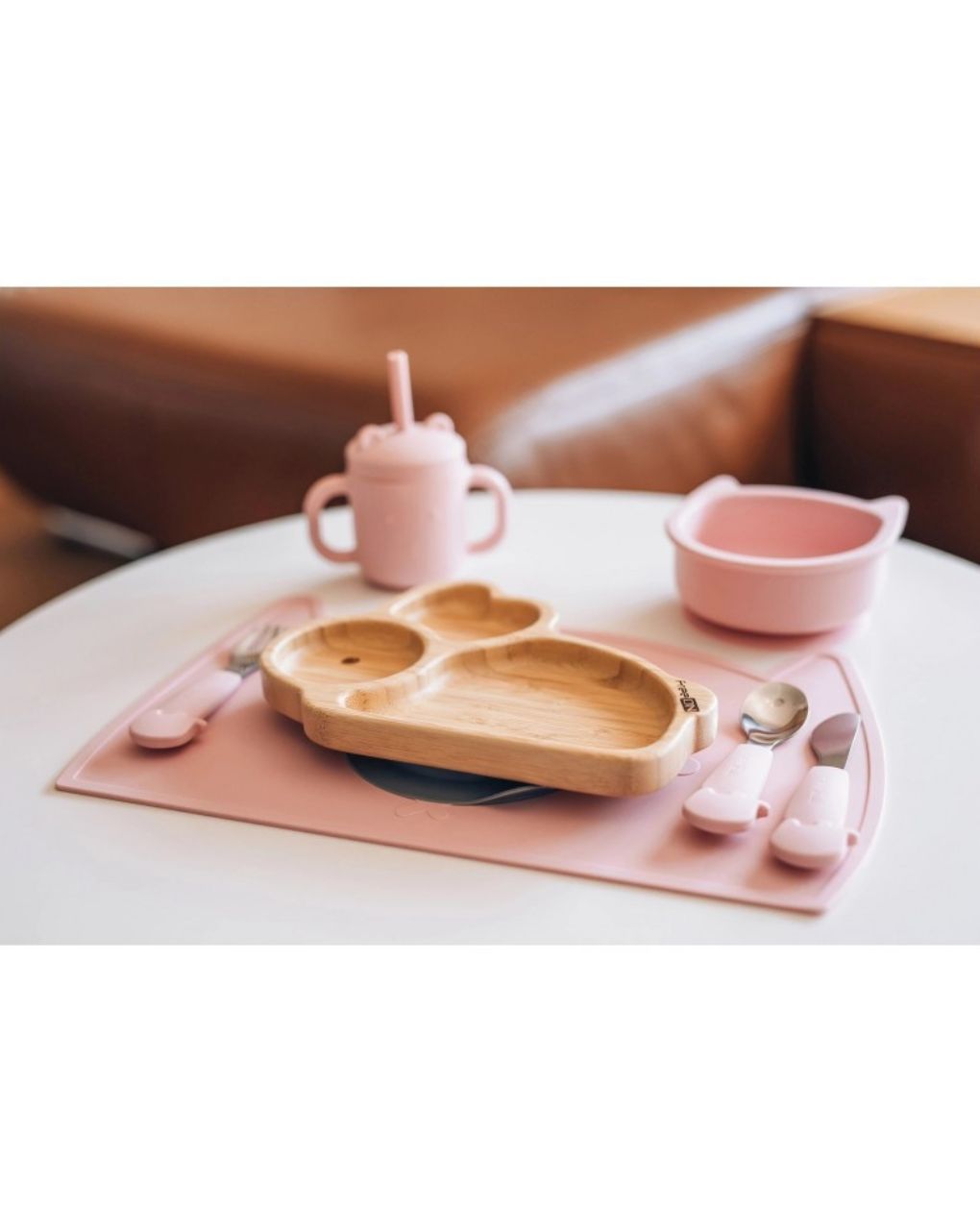 Freeon πιάτο bamboo με χωρίσματα και αντιολισθητική βεντούζα bunny 46415 - Freeon