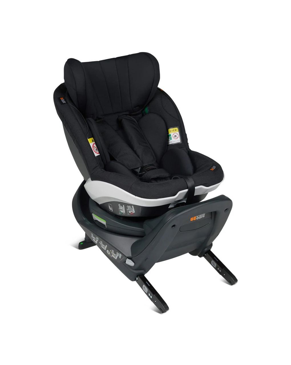 Besafe κάθισμα αυτοκινήτου izi twist i-size (61-105cm) fresh black cab 11008117.fbc