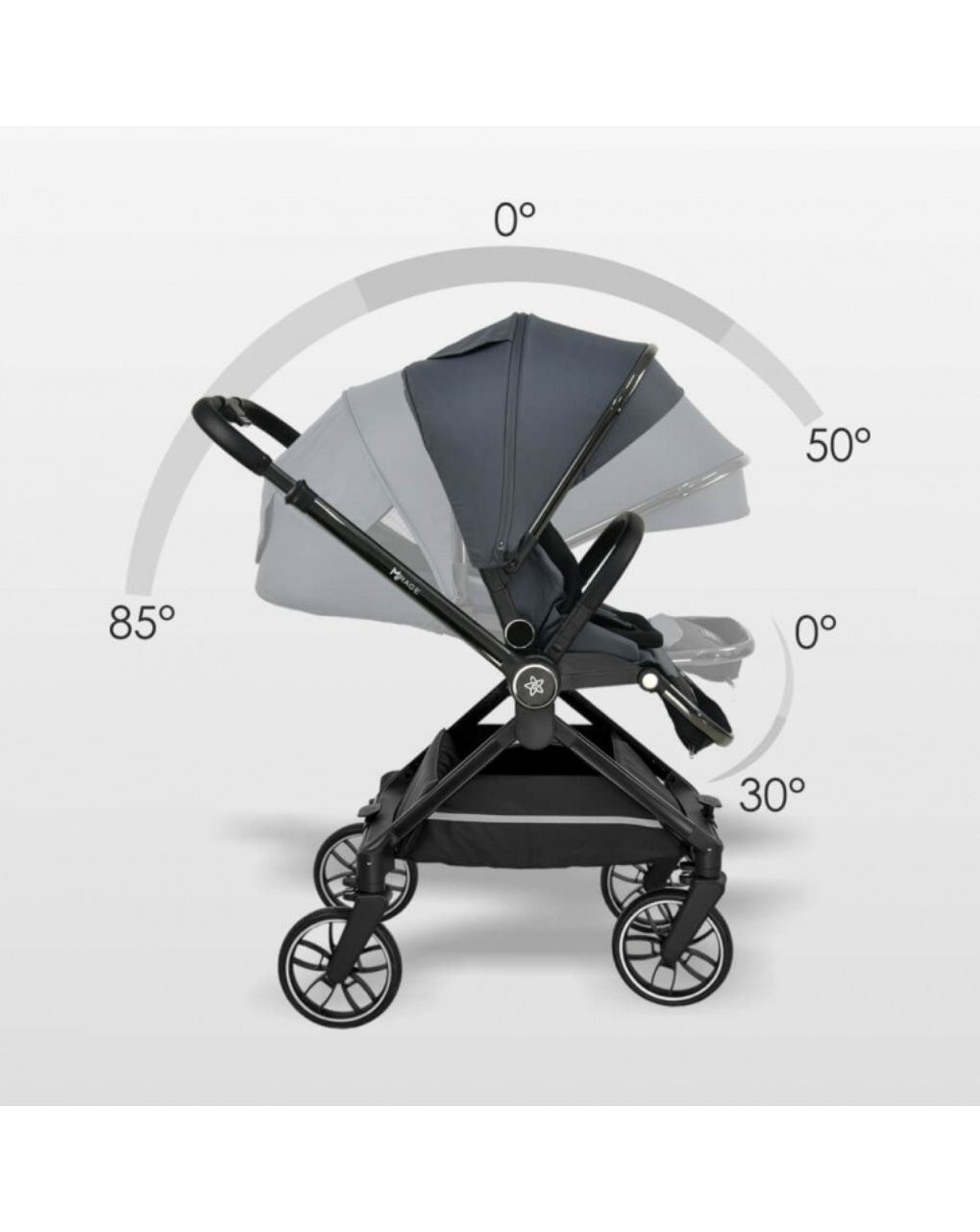 Bebe stars πολυκαρότσι mirage 2σε1 olive 331-189 - Bebe Stars