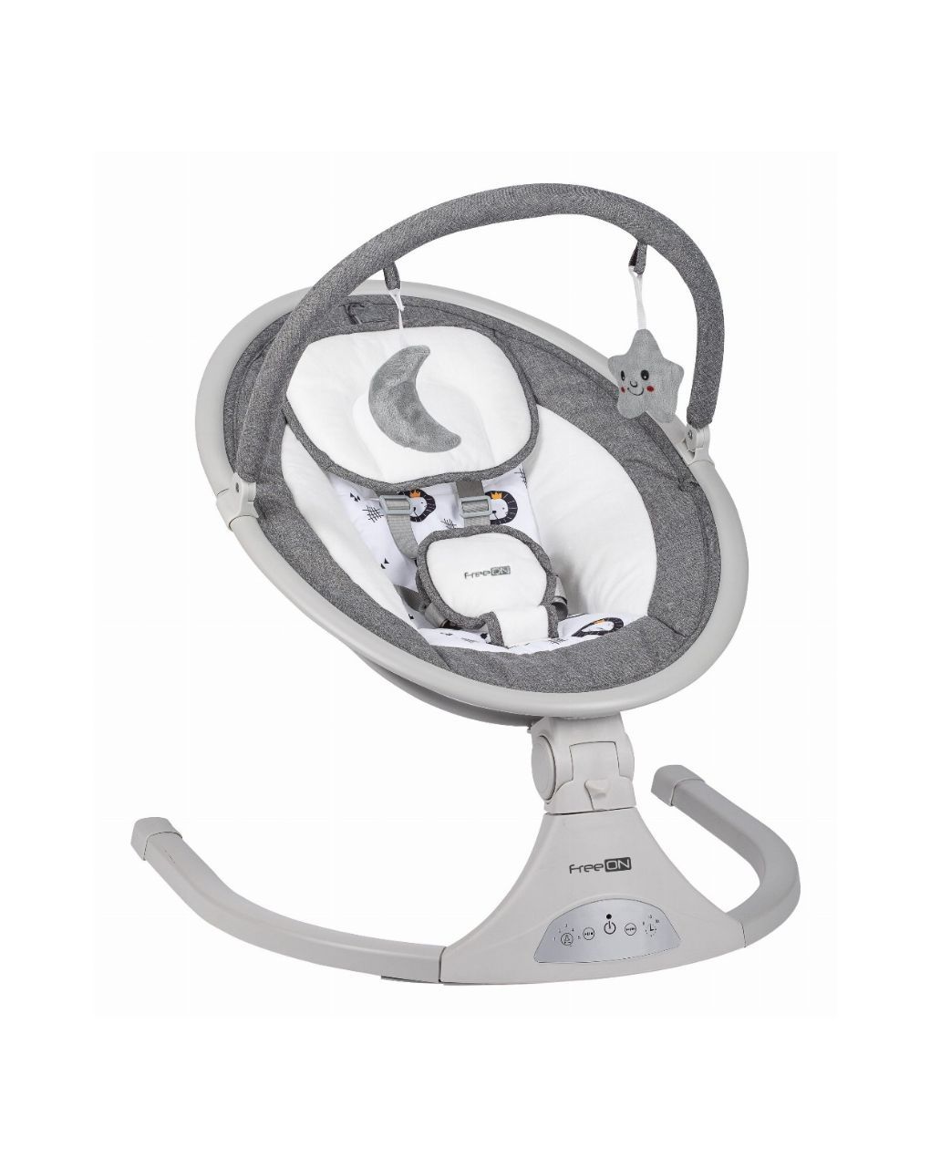 Freeon ηλεκτρικό ρηλάξ elite swing με μουσική grey 84898 - Freeon