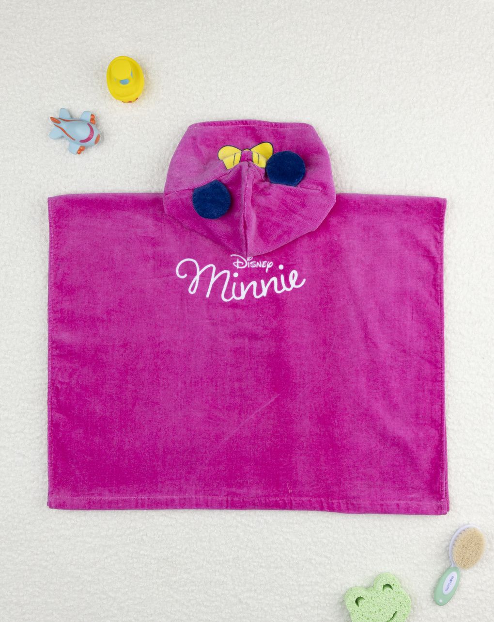 βρεφικό πόντσο θαλάσσης μωβ minnie για κορίτσι - Prénatal