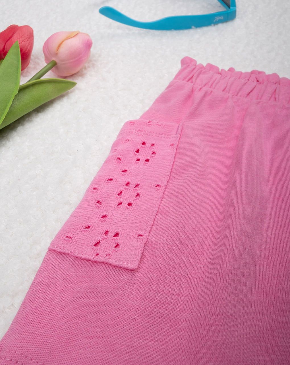 παιδικό σορτσάκι ροζ sangallo για κορίτσι - Prénatal