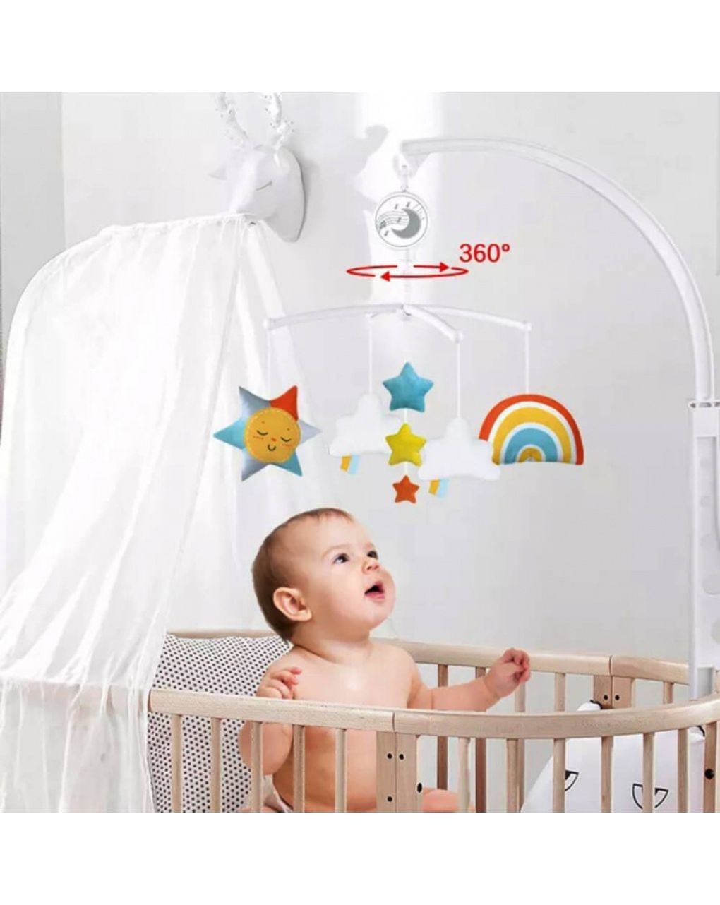 Bebe stars μουσικό κρεβατιού rainbow 854-100 - Bebe Stars
