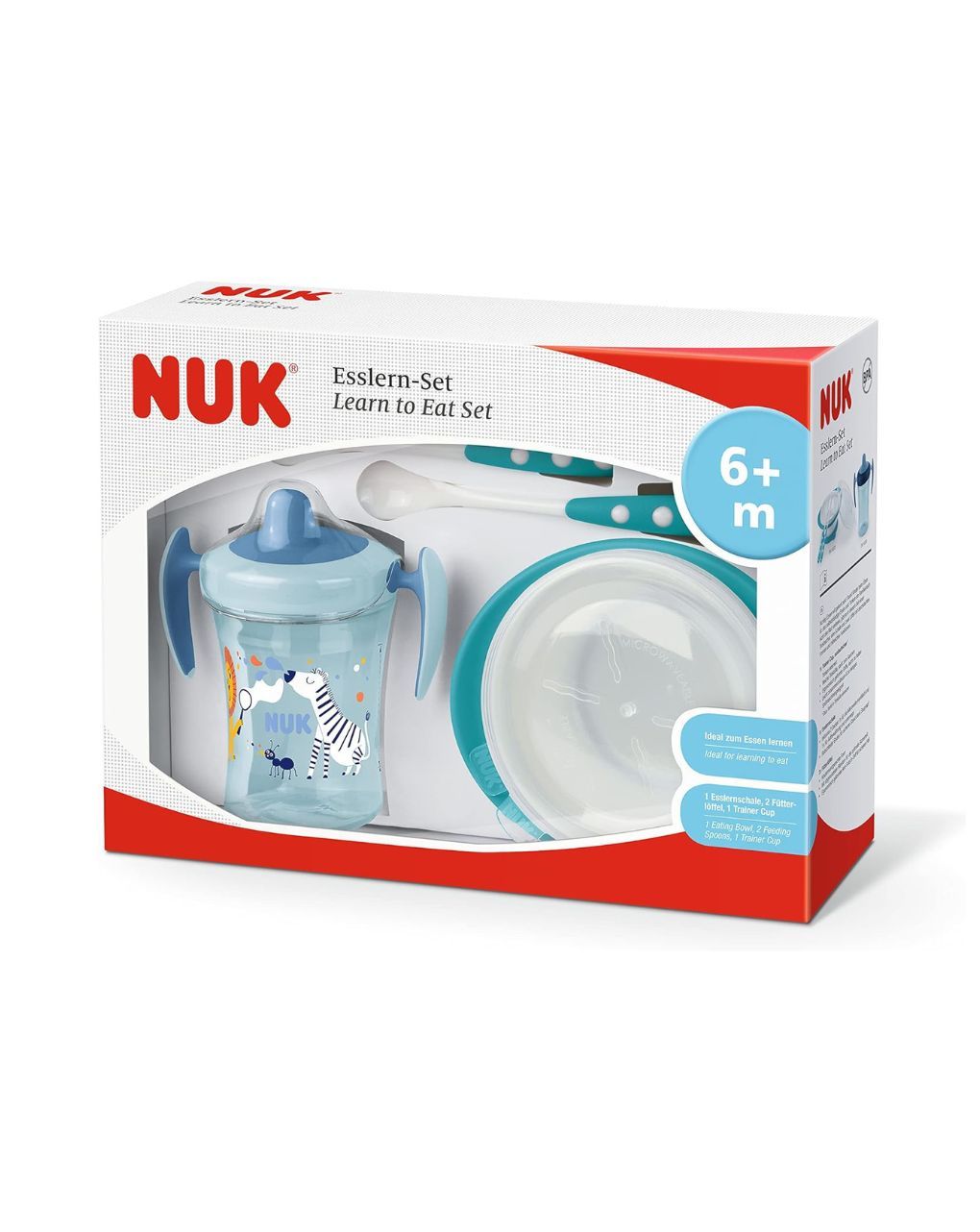 Nuk εκπαιδευτικό σετ φαγητού 6m+ μπλε 10225272 - Nuk