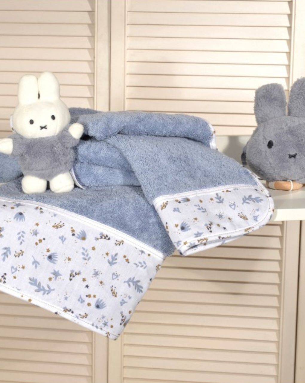 Baby oliver σετ πετσέτες 2 τεμ 100% βαμβάκι σχέδιο 401-1 ραφ 46-6760/401-1 - Baby Oliver