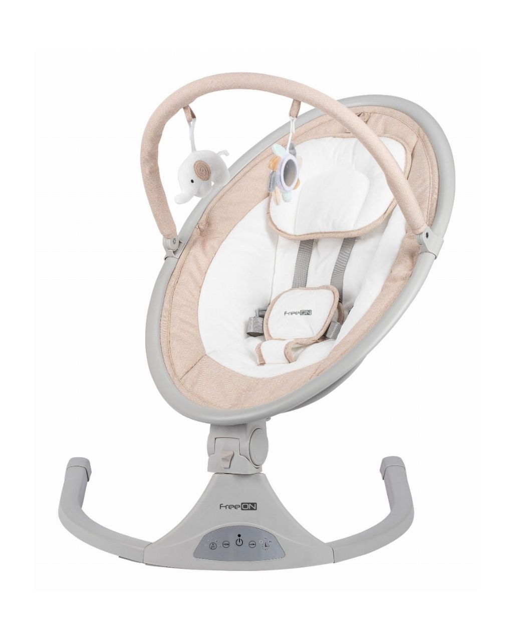 Freeon ηλεκτρικό ρηλάξ elite swing με μουσική beige 84904 - Freeon