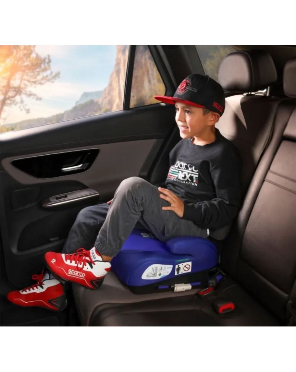 Sparco booster κάθισμα i-size (125-150cm) με isofix blue sk100ibl - SPARCO